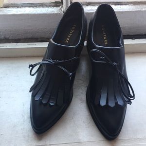 Made in Spain Leather Platform Oxfords